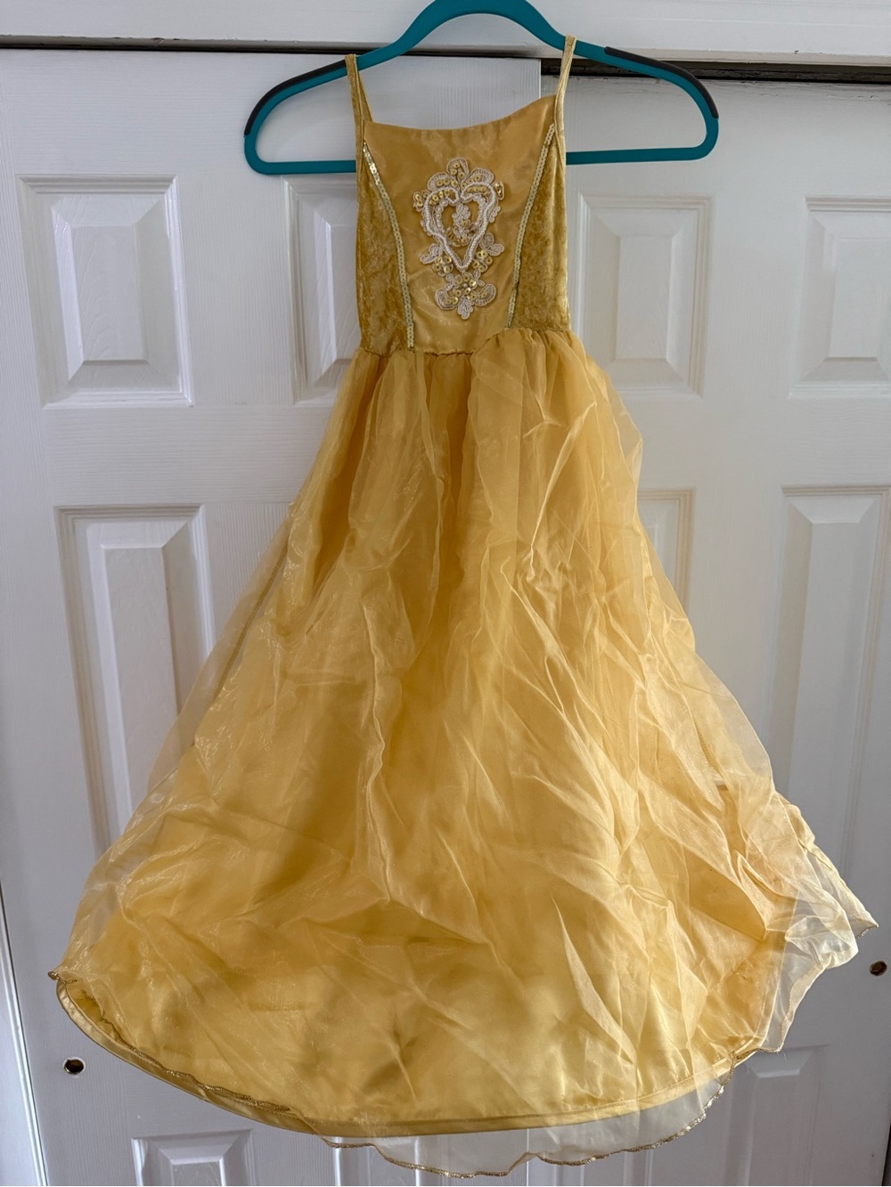💛 Gold Tulle Ball Gown for Girls - Formal Party Dress 💛